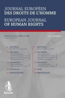Image for Journal Europeen des Droits de l'Homme / European Journal of Human Rights