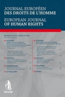 Image for Journal Europeen des Droits de l'Homme / European Journal of Human Rights 2015