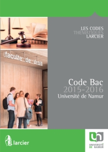 Image for Code Bac pour l'Universite de Namur - 2015 - 2016