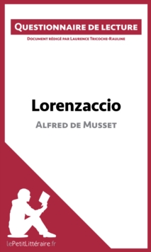 Image for Lorenzaccio d'Alfred de Musset: Questionnaire de lecture