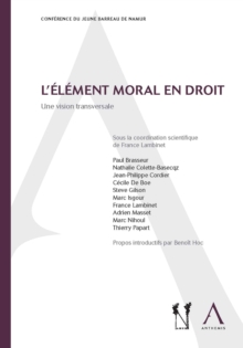 Image for L'element Moral En Droit