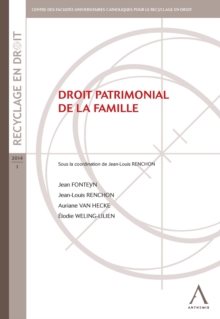 Image for Droit Patrimonial De La Famille