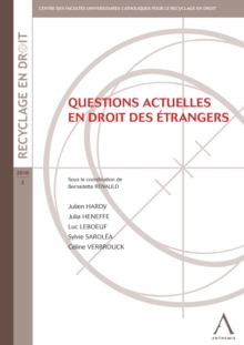 Image for Questions Actuelles En Droit Des Etrangers