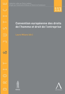 Image for Convention Europeenne Des Droits De L'homme Et Droit De L'entreprise