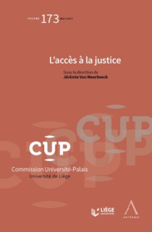 Image for L'acces a La Justice