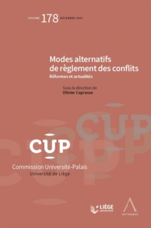 Image for Modes alternatifs de reglement des conflits: Reformes et actualites