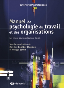 Image for Manuel De Psychologie Du Travail Et Des Organisations: Les Enjeux Psychologiques Du Travail
