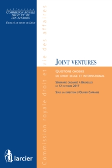 Image for Les joint ventures: Questions choisies de droit belge et international
