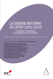 Image for La Sixieme Reforme De L'etat (2012-2013): Tournant Historique Ou Soubresaut Ordinaire ? (Belgique)