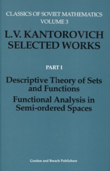 Image for Descriptive Theory of Sets and Functions. Functional Analysis in Semi-ordered Spaces