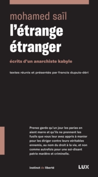 Image for L'etrange etranger: Ecrits d'un anarchiste kabyle