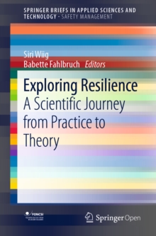 Image for Exploring resilience: a scientific journey from practice to theory