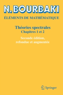 Image for Theories Spectrales: Chapitres 1 Et 2