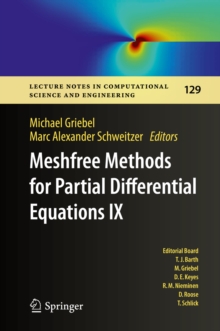 Image for Meshfree methods for partial differential equations IX