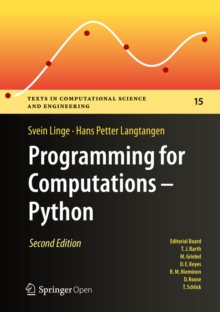 Image for Programming for computations -- Python: a gentle introduction to numerical simulations with Python 3.6