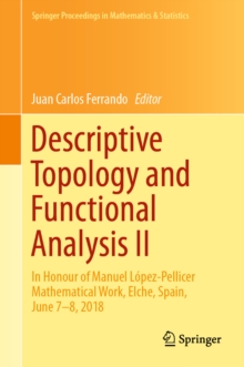 Image for Descriptive topology and functional analysis II: in honour of Manuel Lopez-Pellicer mathematical work, Elche, Spain, June 7-8 2018