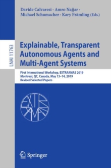 Image for Explainable, Transparent Autonomous Agents and Multi-Agent Systems