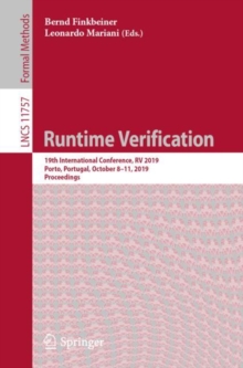 Image for Runtime Verification : 19th International Conference, RV 2019, Porto, Portugal, October 8–11, 2019, Proceedings