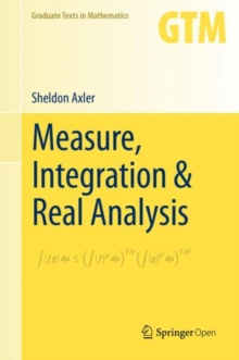 Image for Measure, integration & real analysis