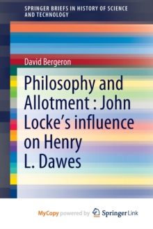 Image for Philosophy and Allotment