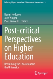 Image for Post-critical Perspectives on Higher Education