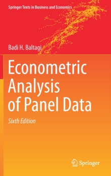 Image for Econometric analysis of panel data