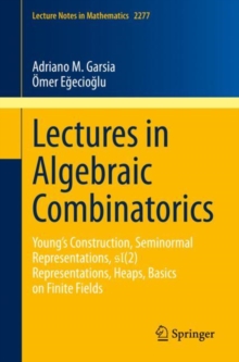 Image for Lectures in Algebraic Combinatorics: Young's Construction, Seminormal Representations, SL(2) Representations, Heaps, Basics on Finite Fields