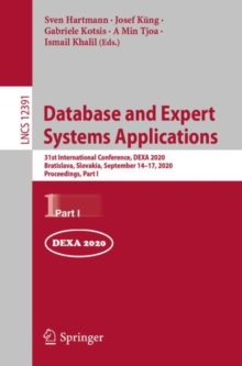Image for Database and expert systems applications: 31st International Conference, DEXA 2020, Bratislava, Czech Republic, September 14-17, 2020, Proceedings.