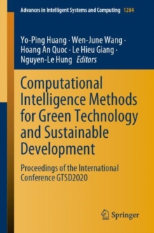 Image for Computational Intelligence Methods for Green Technology and Sustainable Development : Proceedings of the International Conference GTSD2020