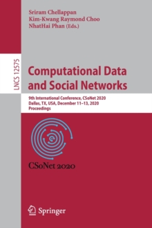 Image for Computational Data and Social Networks