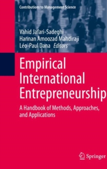 Image for Empirical International Entrepreneurship: A Handbook of Methods, Approaches, and Applications
