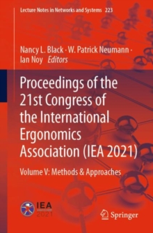 Image for Proceedings of the 21st Congress of the International Ergonomics Association (IEA 2021): Volume V: Methods & Approaches