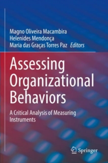 Image for Assessing organizational behaviors  : a critical analysis of measuring instruments
