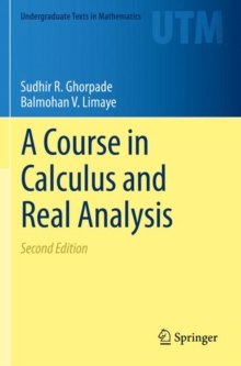 Image for A Course in Calculus and Real Analysis