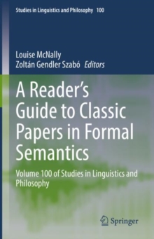 Image for A Reader's Guide to Classic Papers in Formal Semantics