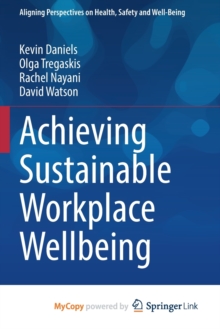 Image for Achieving Sustainable Workplace Wellbeing