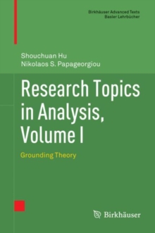 Image for Research topics in analysisVolume I,: Grounding theory
