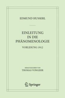 Image for Einleitung in Die Phänomenologie: Vorlesung 1912