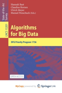 Image for Algorithms for Big Data