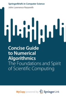 Image for Concise Guide to Numerical Algorithmics