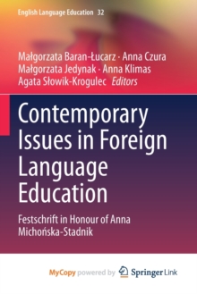 Image for Contemporary Issues in Foreign Language Education