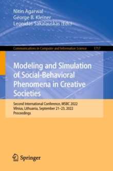 Image for Modeling and Simulation of Social-Behavioral Phenomena in Creative Societies: Second International Conference, MSBC 2022, Vilnius, Lithuania, September 21-23, 2022, Proceedings