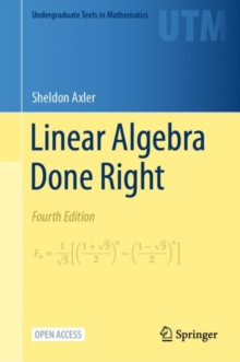 Image for Linear Algebra Done Right