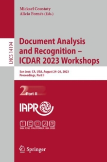 Image for Document analysis and recognition  : ICDAR 2023 workshopsPart II