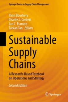 Image for Sustainable supply chains  : a research-based textbook on operations and strategy