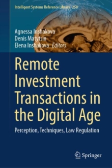Image for Remote investment transactions in the digital age  : perception, techniques, law regulation