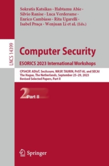 Image for Computer Security. ESORICS 2023 International Workshops