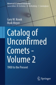 Image for Catalog of Unconfirmed Comets - Volume 2