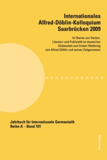 Image for Internationales Alfred-Doeblin-Kolloquium Saarbruecken 2009