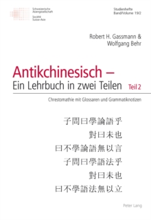 Image for Antikchinesisch - Ein Lehrbuch in Zwei Teilen